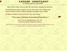 Tablet Screenshot of katzen-hobbyzucht.de